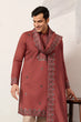 Load image into Gallery viewer, Luxury Royal Look Orange Kurta with Dupatta for Mens Collection Clothsvilla