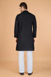 Load image into Gallery viewer, Stylish Black Kurta for Men with Thread Work Design Clothsvilla
