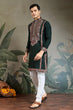 Load image into Gallery viewer, Party &amp; Wedding Green Viscose Silk Kurta for Men Clothsvilla