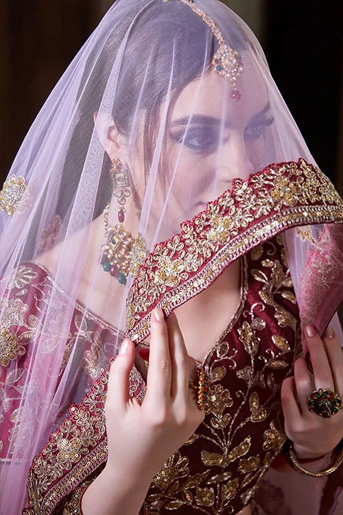 Party Wear Women New Collection Lehenga Choli Maroon Colour Clothsvilla