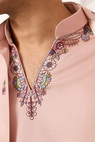 Royal Groom Ceremony Peach Koti Kurta Pair Mens Wear Clothsvilla
