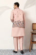 Load image into Gallery viewer, Royal Groom Ceremony Peach Koti Kurta Pair Mens Wear Clothsvilla