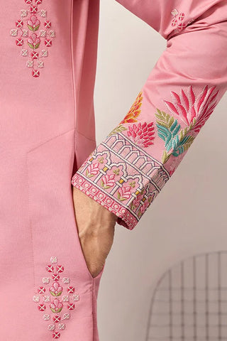 New Stylish Trendy Pink Color Kurta for Mens Wear Clothsvilla
