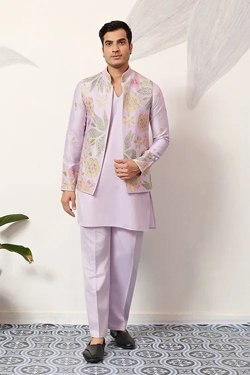 Mens Wear Designer Luxury Koti Kurta Set for Carnival Season Clothsvilla