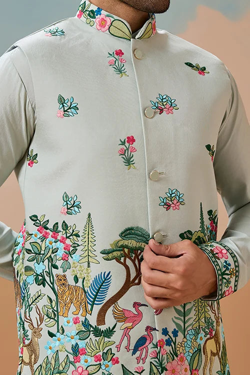 Trendy Royal Pista Ethnic Wear Koti Kurta Set for Men Clothsvilla