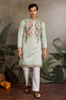Load image into Gallery viewer, Pista Color Wedding Special Kurta Design for Mens Wear Clothsvilla