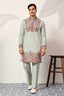 Pista Green Kurta Pant Set for Wedding & Festive Wear Clothsvilla