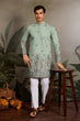 Load image into Gallery viewer, Embroidered Pista Green Wedding Kurta for Mens Clothsvilla