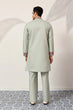 Load image into Gallery viewer, Pista Green Kurta Pant Set for Wedding &amp; Festive Wear Clothsvilla