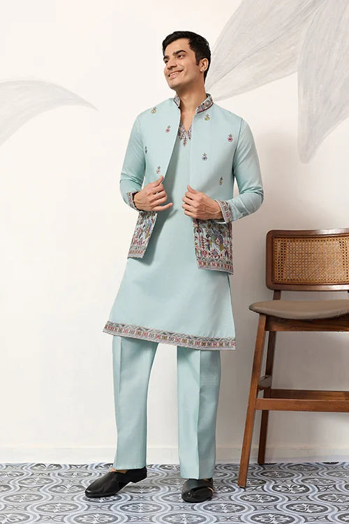 Elegant Groom Pista Koti Kurta Pant for Wedding Special Clothsvilla Main image