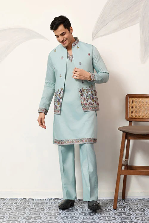 Elegant Groom Pista Koti Kurta Pant for Wedding Special Clothsvilla