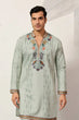 Load image into Gallery viewer, Ethnic Pista V Neck Kurta Pant Set for Mens Wear Clothsvilla