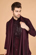 Load image into Gallery viewer, Maroon Designer Kurta for Men - Festive &amp; Wedding Clothsvilla