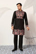 Load image into Gallery viewer, Festive Wear Premium Black Kurta Pant Set for Mens Clothsvilla