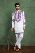 Load image into Gallery viewer, Purple Color Digital Printed Gents Kurta Pyjama Clothsvilla