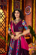 Load image into Gallery viewer, Traditional Purple Ghagra Choli for Garba Look Clothsvilla