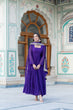 Load image into Gallery viewer, Alluring Purple Faux Georgette Gown with Sequined Dupatta ClothsVilla