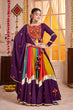 Load image into Gallery viewer, Gorgeous Purple with Multi Color Navratri Chaniya Choli Set Clothsvilla