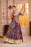 Purple Printed Navratri Chaniya Choli for Women Clothsvilla