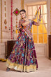 Load image into Gallery viewer, Purple Printed Navratri Chaniya Choli for Women Clothsvilla