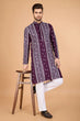 Load image into Gallery viewer, Purple Traditional Look Ethnic Wear Kurta for Men Clothsvilla