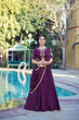 Load image into Gallery viewer, Purple Rangoli Crush Lehenga Set ClothsVilla