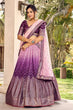 Load image into Gallery viewer, Purple Sequins Embroidery Work Party Wear Lehenga Choli With Dupatta Clothsvilla