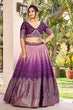 Load image into Gallery viewer, Purple Sequins Embroidery Work Party Wear Lehenga Choli With Dupatta Clothsvilla