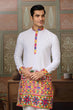 Load image into Gallery viewer, Stylish White Cotton Readymade Men’s Navratri Kurta Clothsvilla