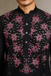 Load image into Gallery viewer, Black Mirror Work with Embroidered Kurta Set for Men Clothsvilla