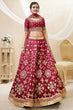 Load image into Gallery viewer, Red Color Heavy Luxary Zari Embroidered Lehenga Choli with Dupatta Set Clothsvilla