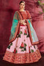 Rose -Pink Floral Print Lehenga Choli With Dupatta Clothsvilla
