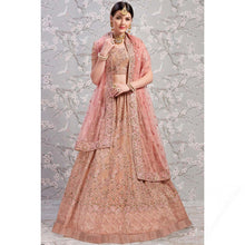 Load image into Gallery viewer, Rose Embroidered Georgette Semi Stitched Lehenga Clothsvilla