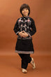 Load image into Gallery viewer, Royal Black Color Koti Kurta Pajama for Little Boys Clothsvilla