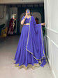 Load image into Gallery viewer, Royal Blue Color Dot Print Georgette Lehenga Choli ClothsVilla