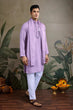 Load image into Gallery viewer, Dusty Pink Mirror Work Kurta for Men - Designer Wear Clothsvilla