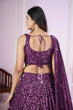 Load image into Gallery viewer, Designer Purple Wedding Lehenga Choli with Dupatta Clothsvilla
