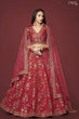 Load image into Gallery viewer, Shop Red Embroidered Lehengas Online For Women Clothsvilla