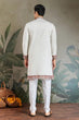 Load image into Gallery viewer, Wedding Special White Embroidered Kurta for Men Clothsvilla