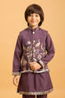 Load image into Gallery viewer, Graceful Purple Koti Kurta Set for Kids Wear Clothsvilla