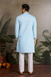 Load image into Gallery viewer, Premium Sky Blue Embroidered Mens Kurta for Celebrations Clothsvilla