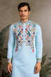 Load image into Gallery viewer, Premium Sky Blue Embroidered Mens Kurta for Celebrations Clothsvilla