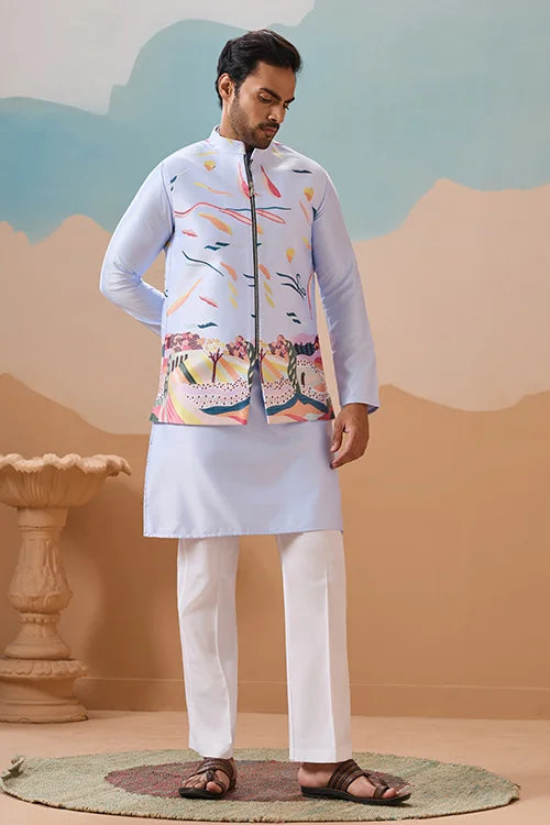 Sky Exclusive Wedding Wear Koti Kurta Pair with Mens Wear Clothsvilla