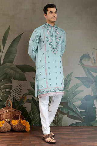 Shop Best Sky Kurta for Wedding & Festive Function Clothsvilla