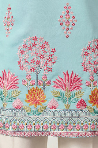 Sky Look Embroidered Work Ready made Mens Wear Kurta Clothsvilla