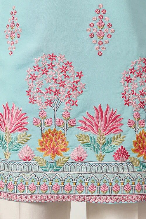 Sky Look Embroidered Work Ready made Mens Wear Kurta Clothsvilla