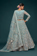 Load image into Gallery viewer, Ocean Aqua Wedding Lehenga Choli – Soft Net Perfection Clothsvilla