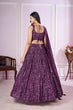 Load image into Gallery viewer, Designer Purple Wedding Lehenga Choli with Dupatta Clothsvilla