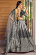 Load image into Gallery viewer, Black Thread Embroidery Lehenga Choli with Dupatta Clothsvilla