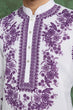 Load image into Gallery viewer, Purple Color Digital Printed Gents Kurta Pyjama Clothsvilla
